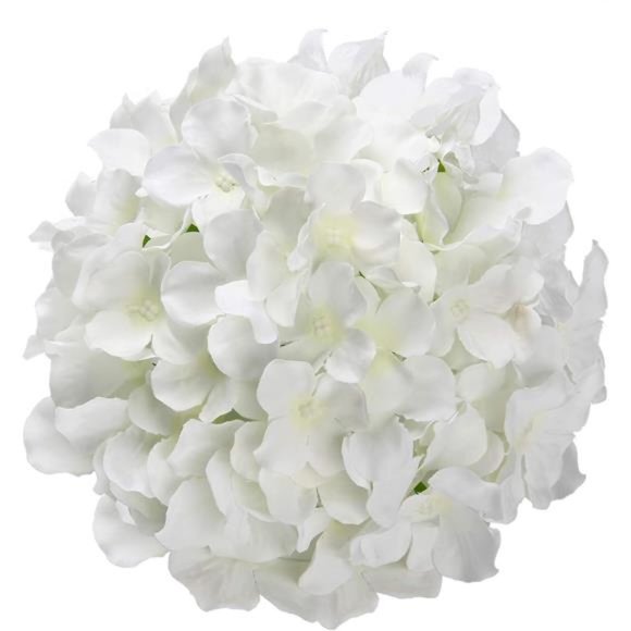 10pack Silk Hydrangea Heads Artificial Flowers Heads w/ Stems Home Wedding Decor - Picture 5 of 7